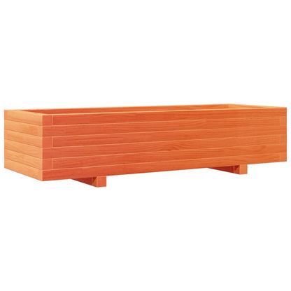 Fioriera Giardino Marrone Cera 110x40x26,5 cm in Legno di Pino