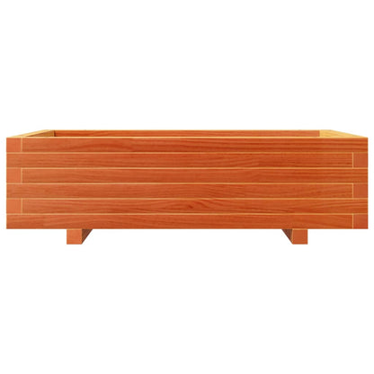 Fioriera Giardino Marrone Cera 90x60x26,5cm Legno Massello Pino