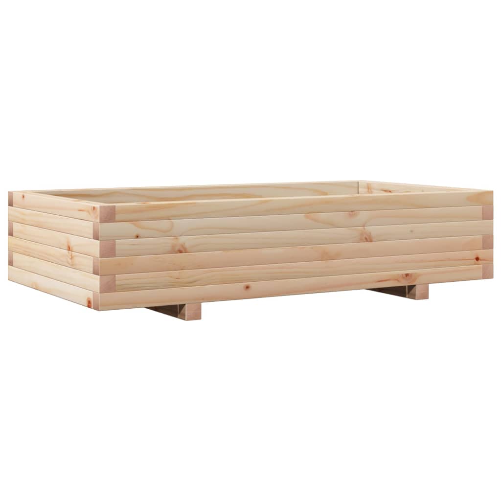 Fioriera da Giardino 110x60x26,5 cm in Legno Massello di Pino - homemem39