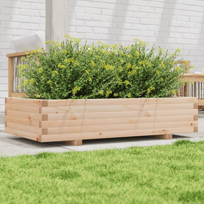 Fioriera da Giardino 110x60x26,5 cm in Legno Massello di Pino - homemem39