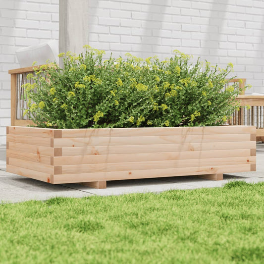 Fioriera da Giardino 110x60x26,5 cm in Legno Massello di Pino - homemem39