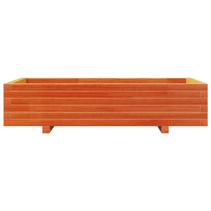 Fioriera Giardino Marrone Cera 110x60x26,5 cm Legno di Pino - homemem39