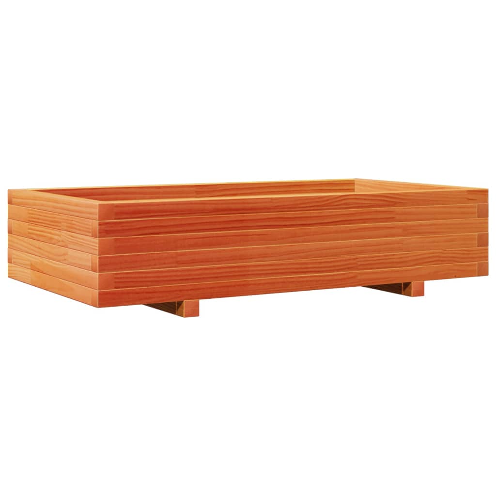 Fioriera Giardino Marrone Cera 110x60x26,5 cm Legno di Pino - homemem39