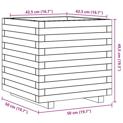 Fioriera da Giardino 50x50x49,5 cm in Legno Massello di Douglas - homemem39