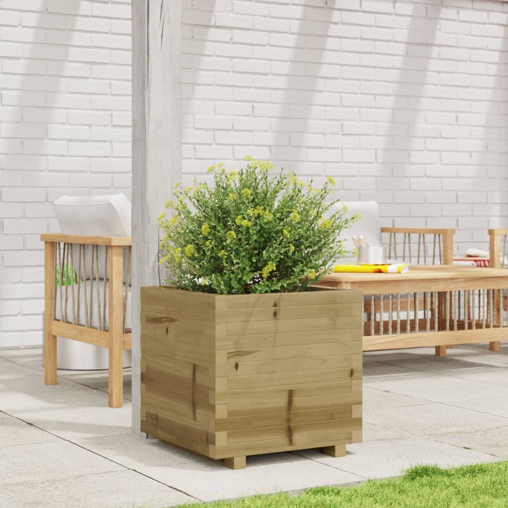 Fioriera da Giardino 50x50x49,5 cm in Legno di Pino Impregnato - homemem39