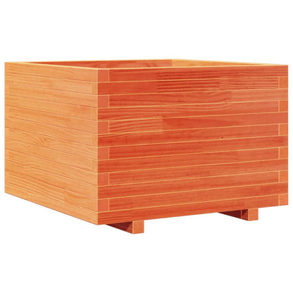 Fioriera Giardino Marrone Cera 70x70x49,5cm Legno Massello Pino - homemem39