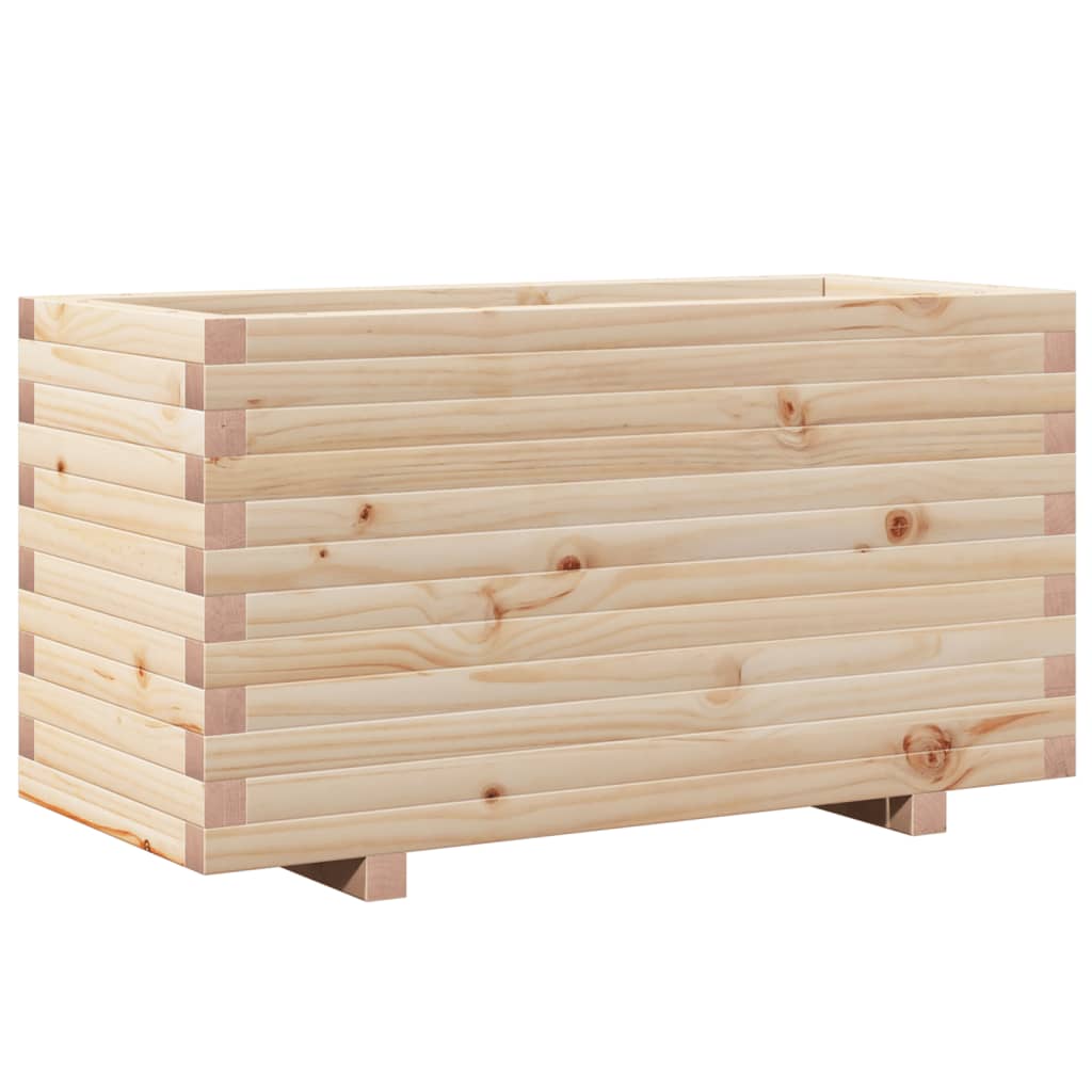 Fioriera da Giardino 90x40x49,5 cm in Legno Massello di Pino - homemem39
