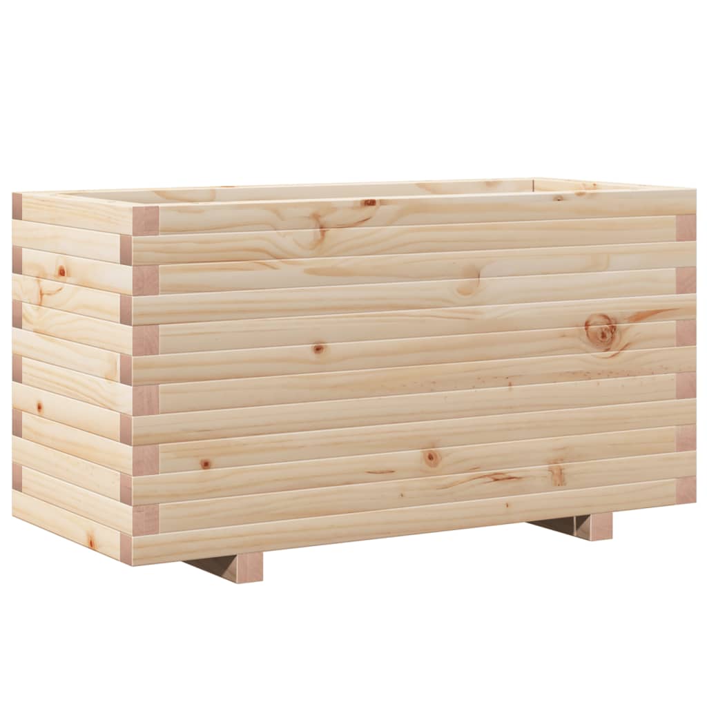 Fioriera da Giardino 90x40x49,5 cm in Legno Massello di Pino - homemem39