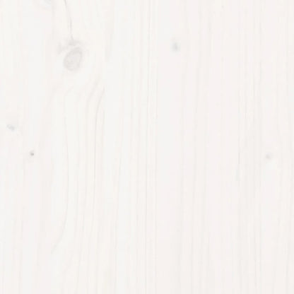 Fioriera da Giardino Bianca 110x40x49,5 cm Legno Massello Pino - homemem39