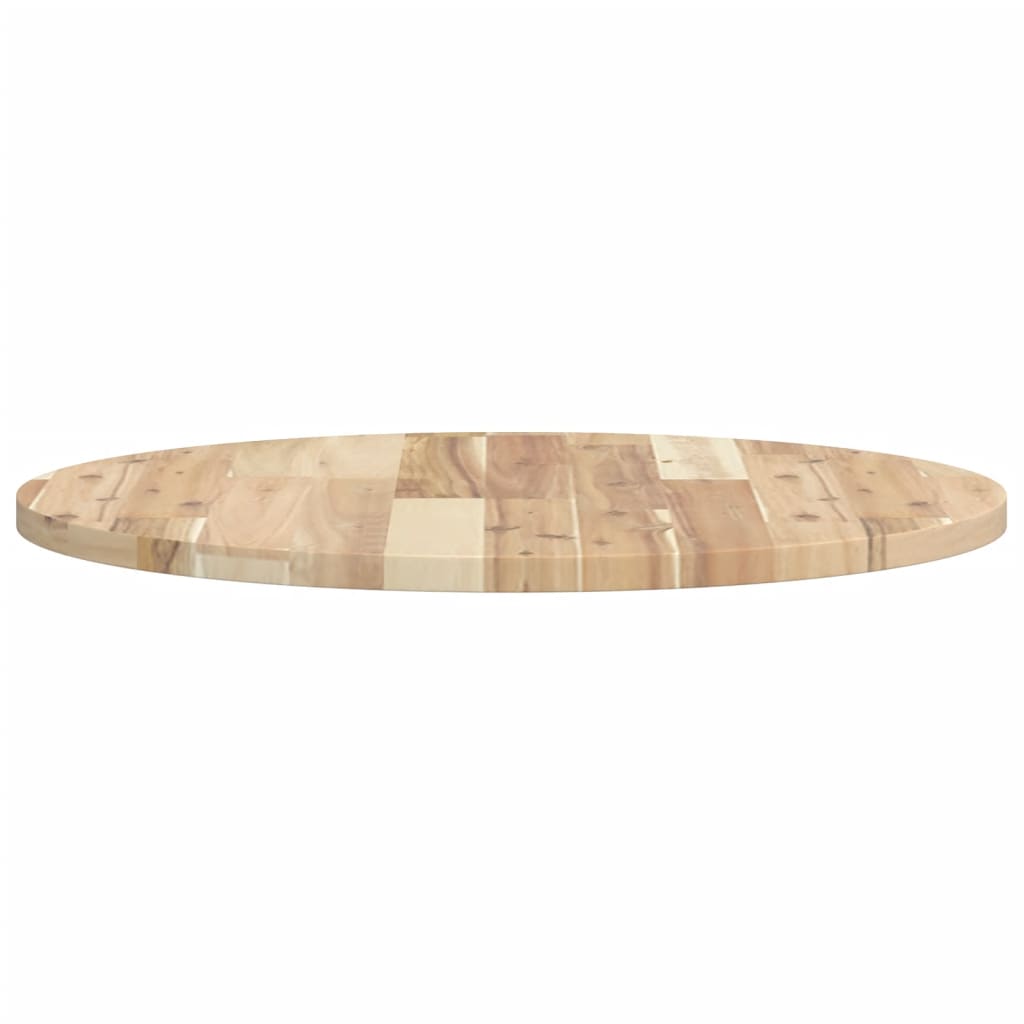 Piano Tavolo Rotondo Ø60x2 cm in Legno Massello di Acacia | homemem39