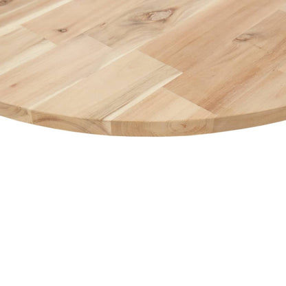 Piano Tavolo Rotondo Ø60x2 cm in Legno Massello di Acacia | homemem39
