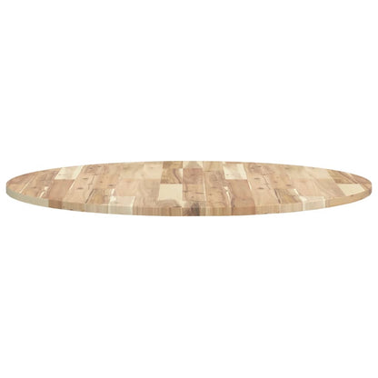 Piano Tavolo Rotondo Ø90x2 cm in Legno Massello di Acacia | homemem39
