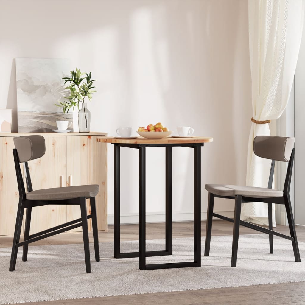 Piano Tavolo Rotondo Ø70x2 cm in Legno Massello di Acacia | homemem39