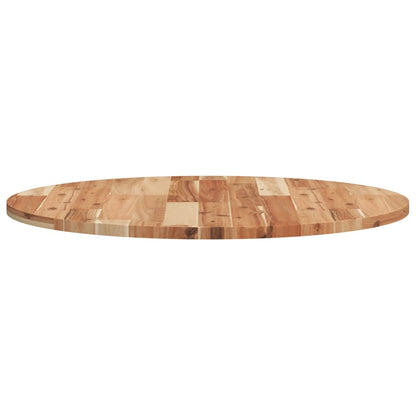 Piano Tavolo Rotondo Ø70x2 cm in Legno Massello di Acacia | homemem39