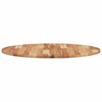 Piano Tavolo Rotondo Ø90x2 cm in Legno Massello di Acacia | homemem39