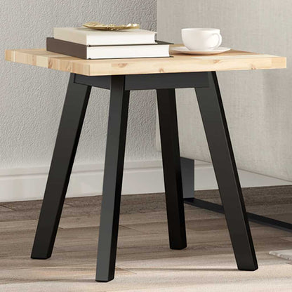 Piano Tavolo Quadrato in Legno Massello di Acacia