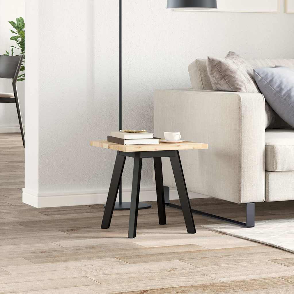 Piano Tavolo Quadrato in Legno Massello di Acacia