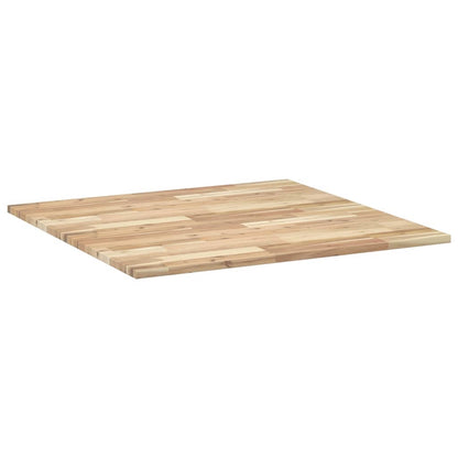 Piano Tavolo Quadrato 90x90x2 cm in Legno Massello di Acacia | homemem39