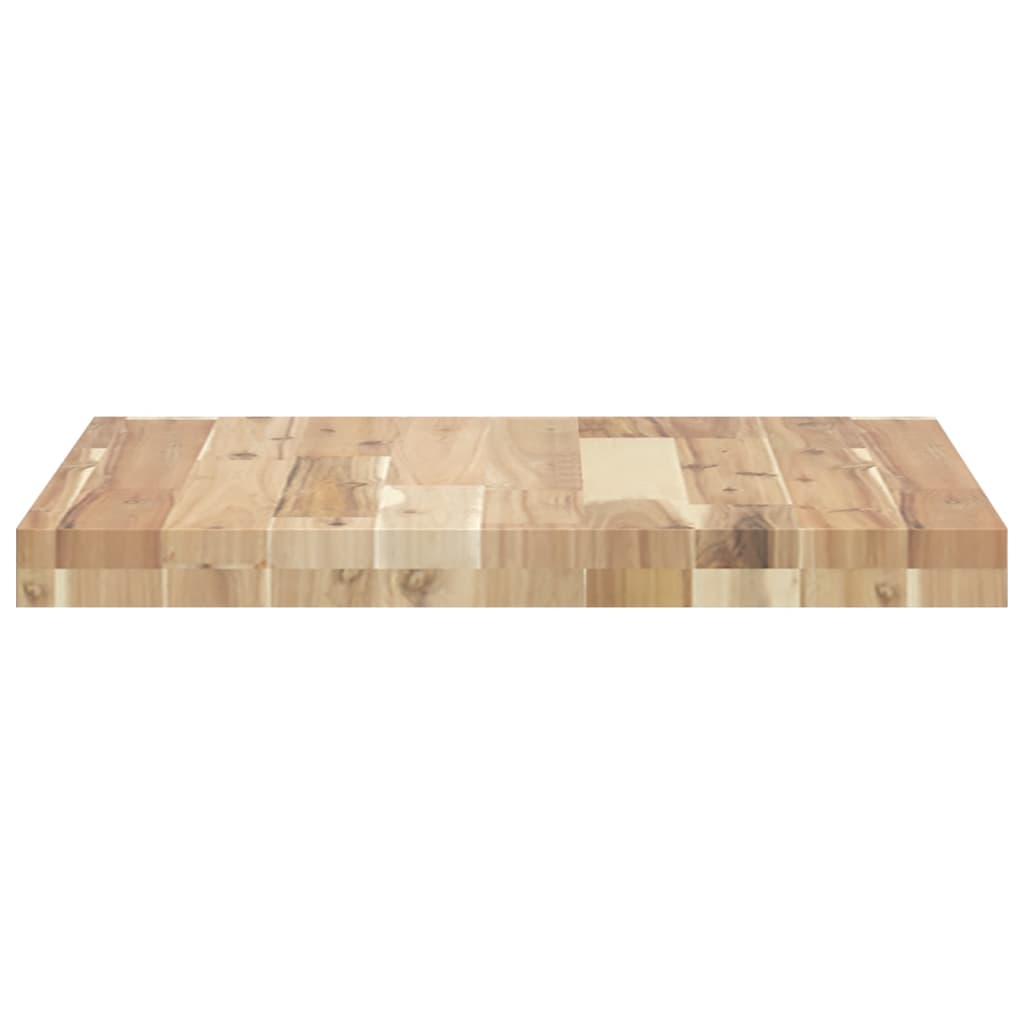 Piano Tavolo Quadrato 50x50x4 cm in Legno Massello di Acacia