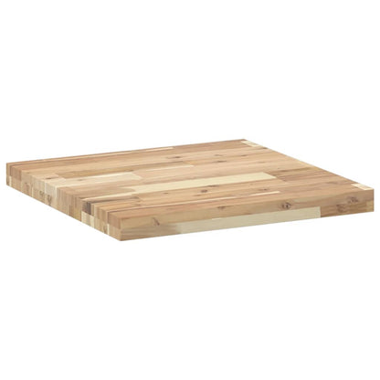 Piano Tavolo Quadrato 50x50x4 cm in Legno Massello di Acacia | homemem39