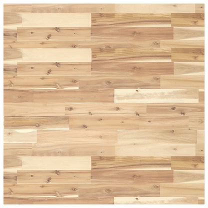 Piano Tavolo Quadrato 80x80x4 cm in Legno Massello di Acacia | homemem39