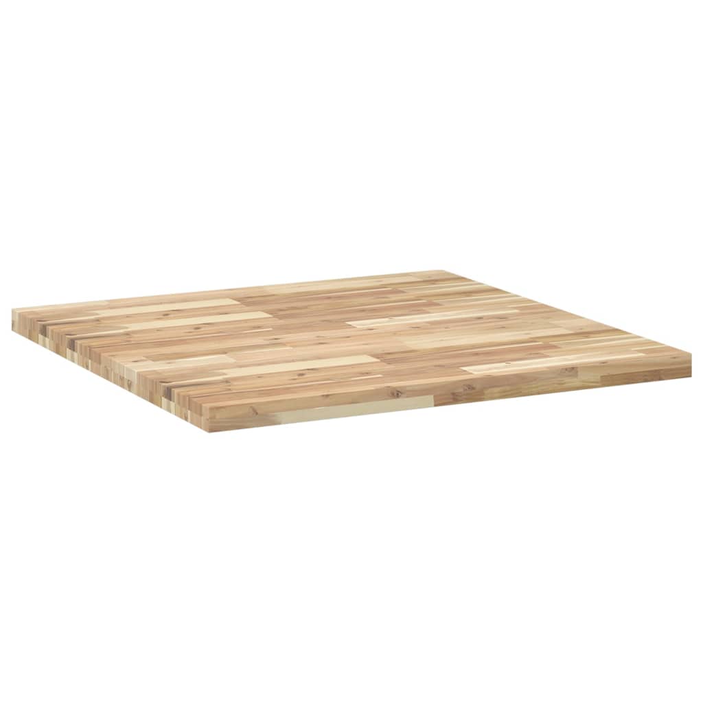 Piano Tavolo Quadrato 90x90x4 cm in Legno Massello di Acacia | homemem39