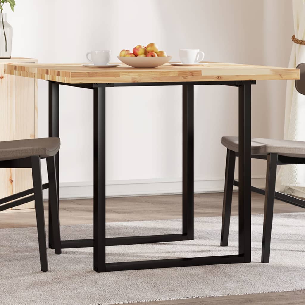 Piano Tavolo Quadrato 90x90x4 cm in Legno Massello di Acacia | homemem39