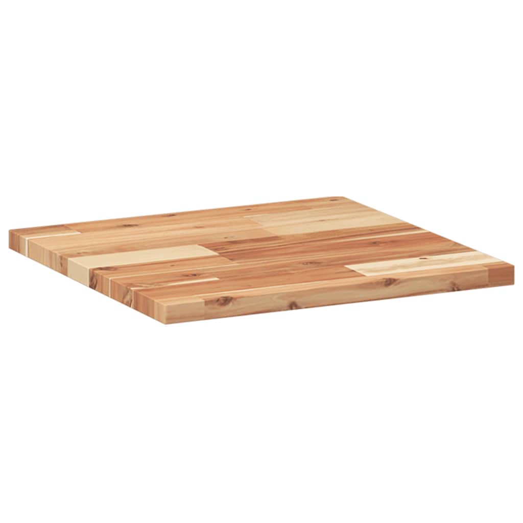 Piano Tavolo Quadrato in Legno Massello di Acacia