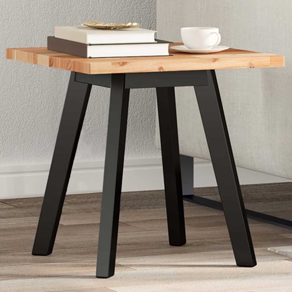 Piano Tavolo Quadrato in Legno Massello di Acacia