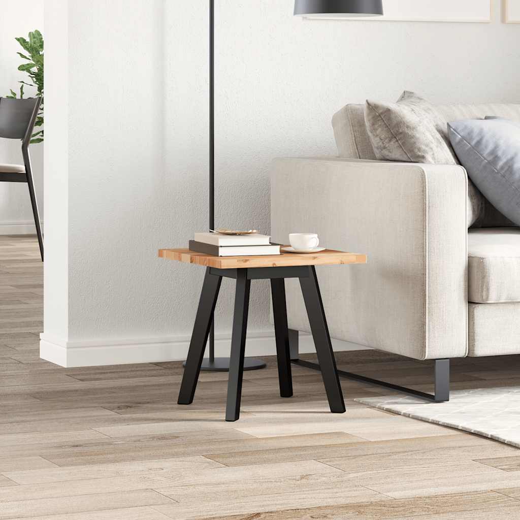 Piano Tavolo Quadrato in Legno Massello di Acacia