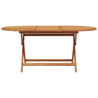Set Pranzo da Giardino 7 pz Nero Polipropilene e Legno Massello