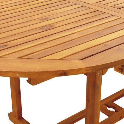 Set Pranzo da Giardino 7 pz Beige Polyrattan e Legno Massello | homemem39