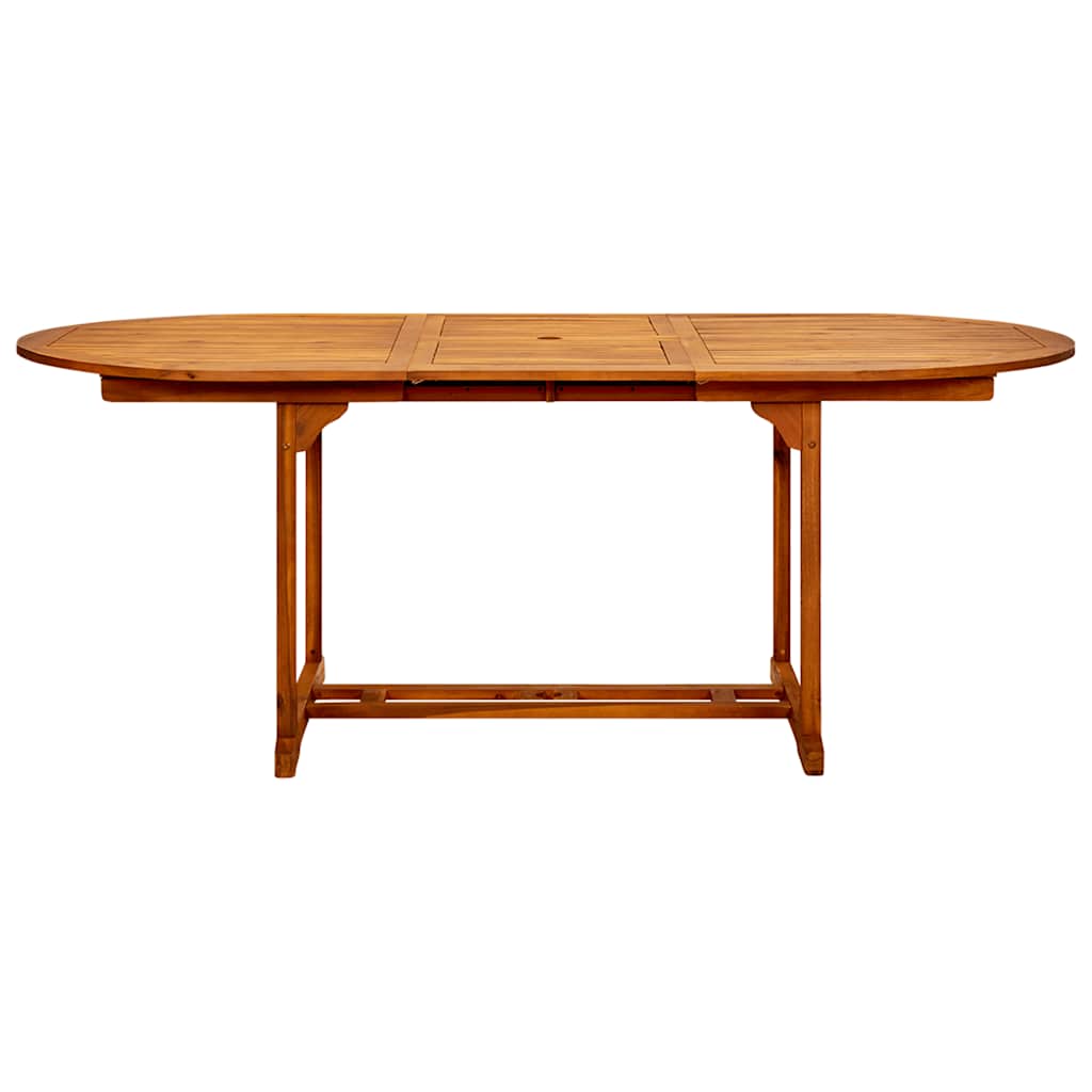 Set da Pranzo da Giardino 7 pz Polipropilene e Legno Massello