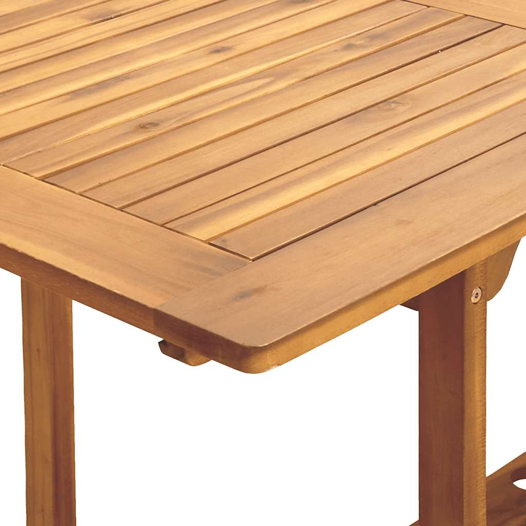 Set da Pranzo da Giardino 7 pz Polipropilene e Legno Massello | homemem39