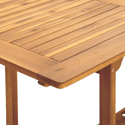 Set da Pranzo da Giardino 7 pz Polipropilene e Legno Massello | homemem39
