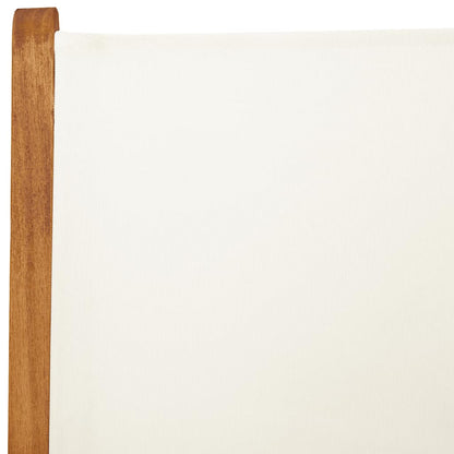 Set Pranzo da Giardino 7 pz Crema in Tessuto e Legno Massello | homemem39