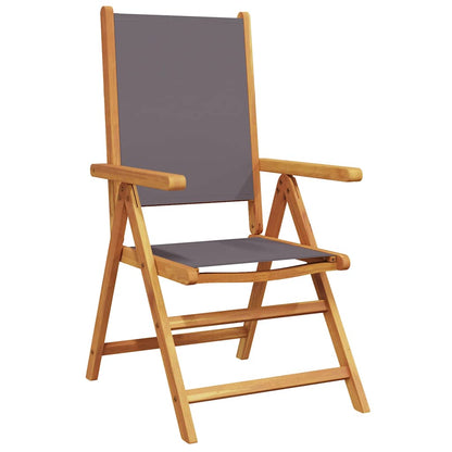 Set Pranzo da Giardino 7 pz Antracite Tessuto e Legno Massello | homemem39