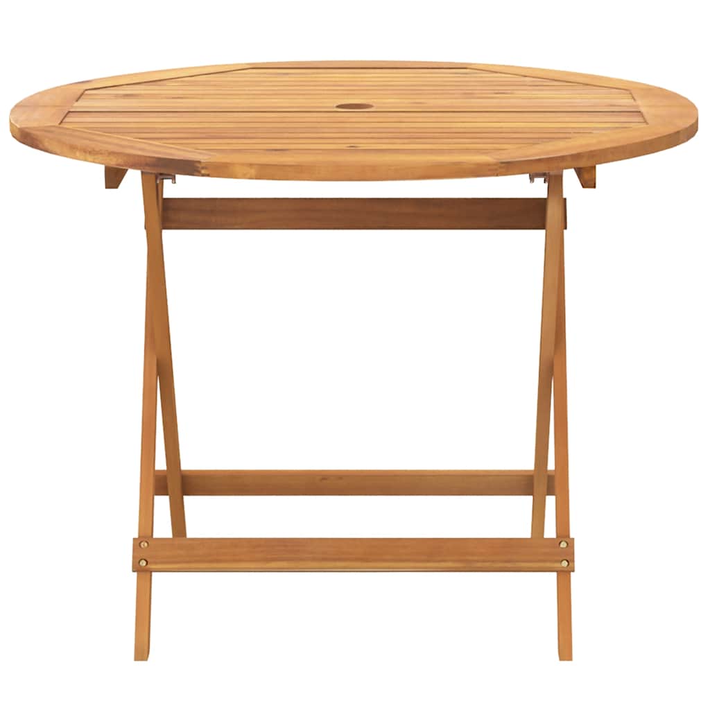 Set Pranzo da Giardino 5 pz Nero Polipropilene e Legno Massello | homemem39