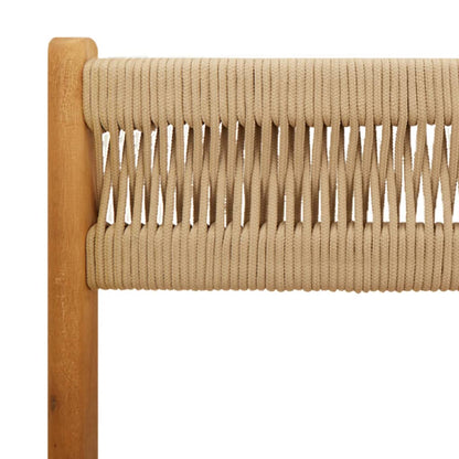 Set Pranzo da Giardino 5 pz Beige Polipropilene/ Legno Massello | homemem39