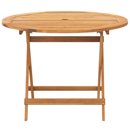 Set da Pranzo da Giardino 5 pz Tortora Tessuto e Legno Massello | homemem39