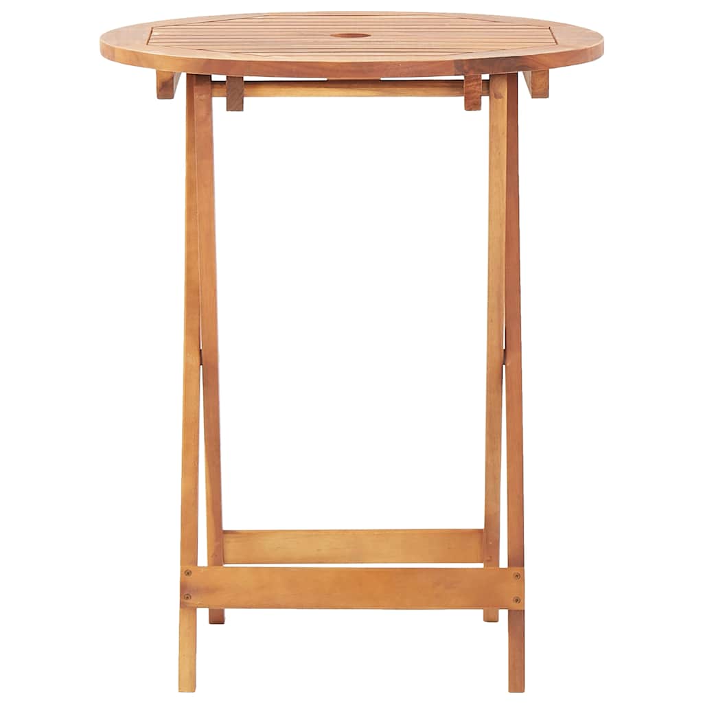Set da Bistrot 3 pz Beige in Polyrattan e Legno Massello | homemem39