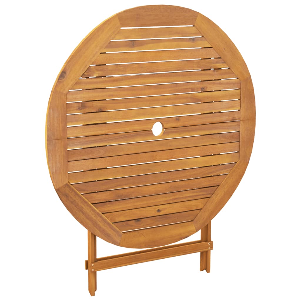 Set Pranzo da Giardino 5 pz Beige Polyrattan e Legno Massello | homemem39