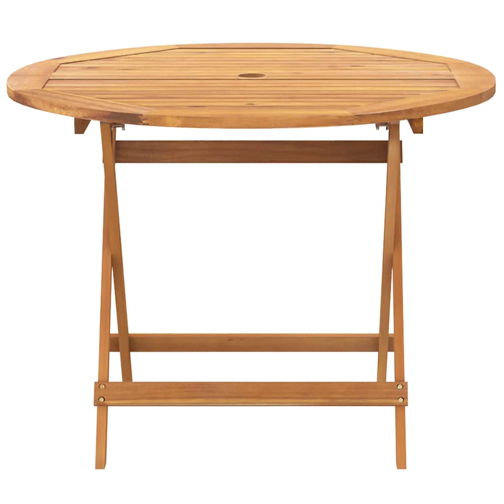 Set Pranzo da Giardino 5 pz Nero Polipropilene e Legno Massello | homemem39
