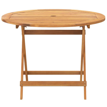 Set Pranzo da Giardino 5 pz Nero Polipropilene e Legno Massello | homemem39