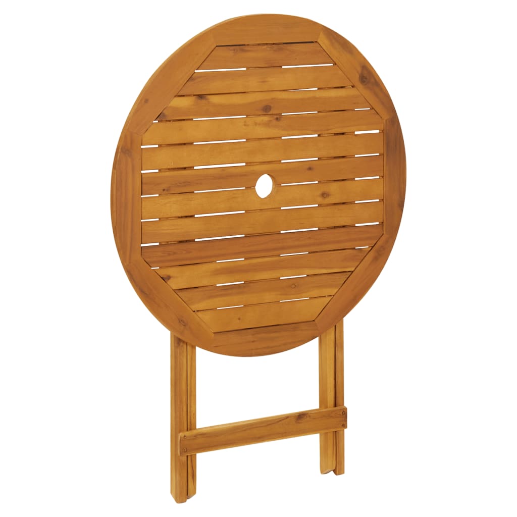 Set da Bistrot 3pz Grigio in Polipropilene e Legno Massello | homemem39
