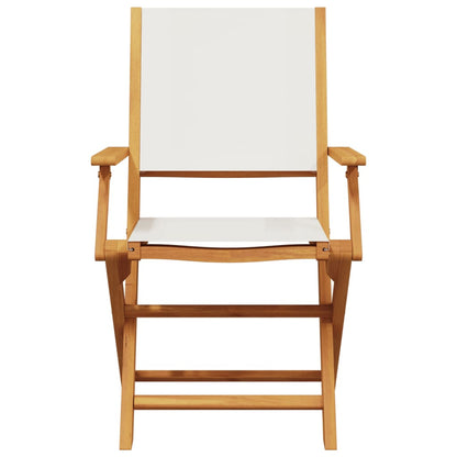 Set da Bistrot 3pz Bianco Crema in Tessuto e Legno Massello | homemem39