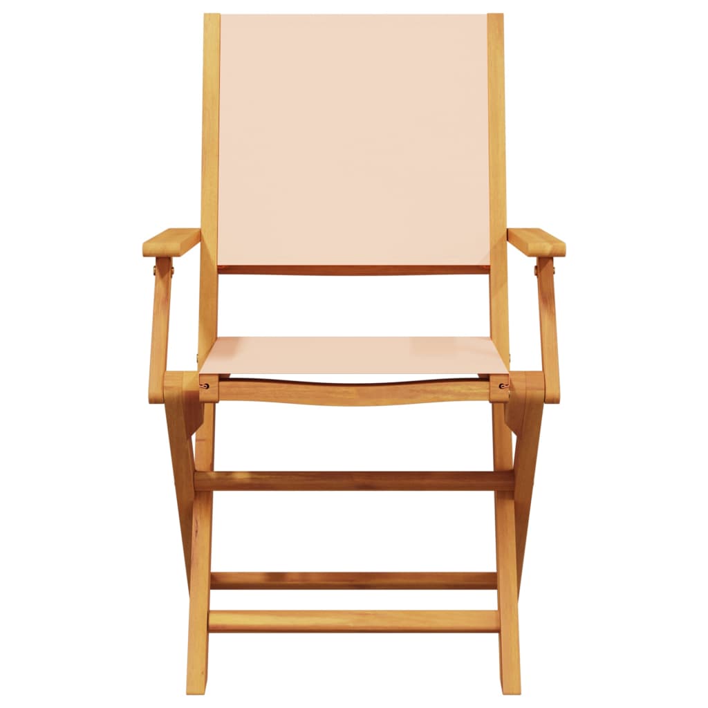 Set da Bistrot 3pz Beige in Tessuto e Legno Massello | homemem39