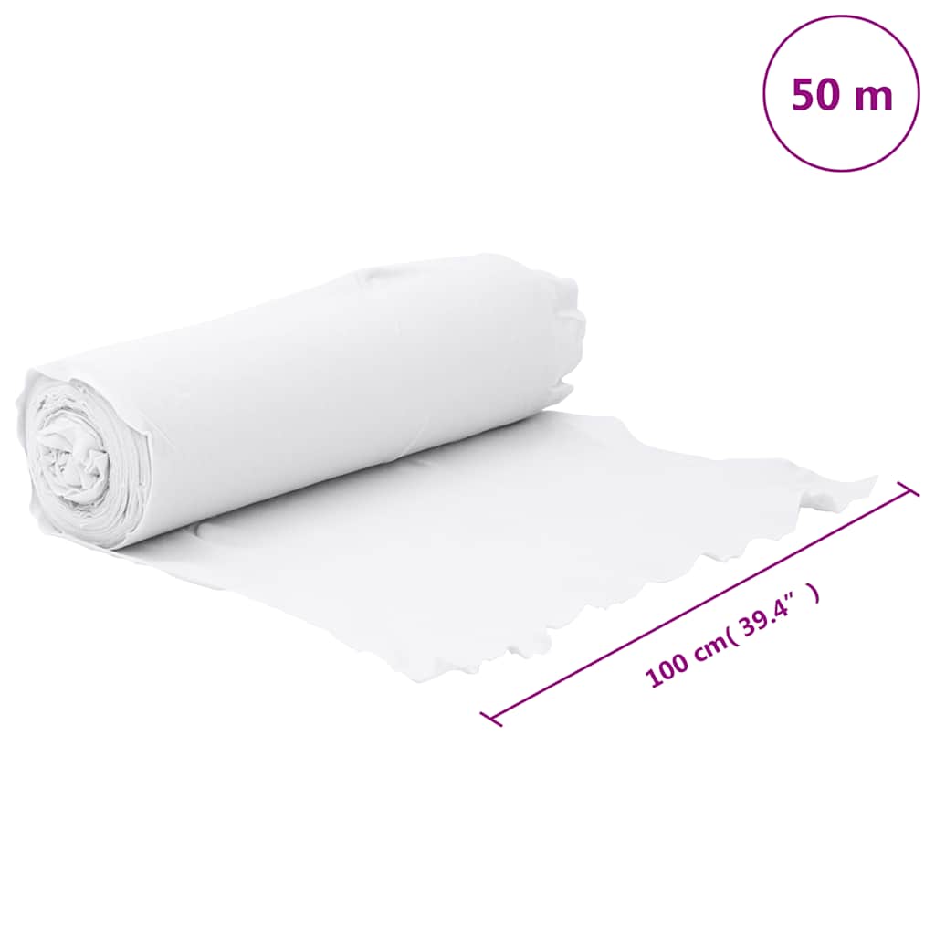 Membrana Geotessile Bianca 1x50 m in Fibra di Poliestere | homemem39