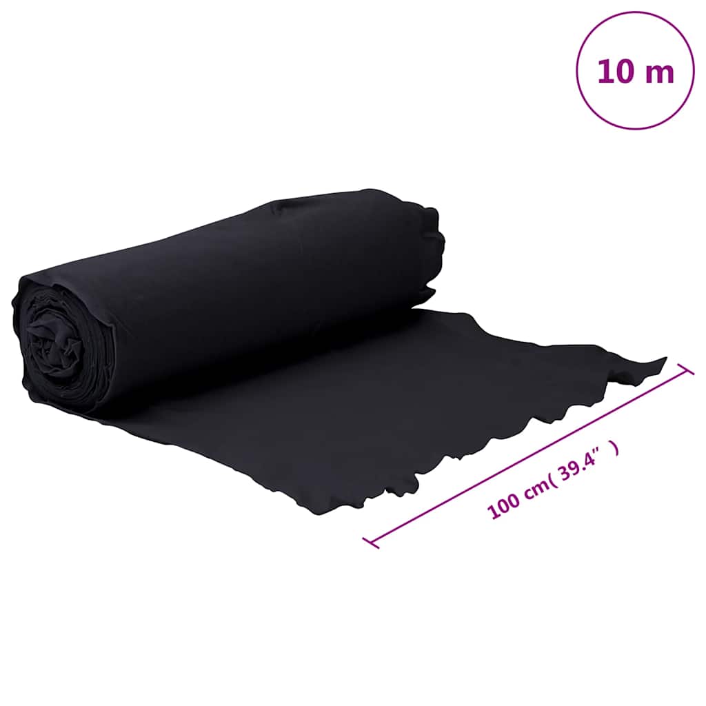 Membrana Geotessile Nera 1x10 m in Fibra di Poliestere | homemem39