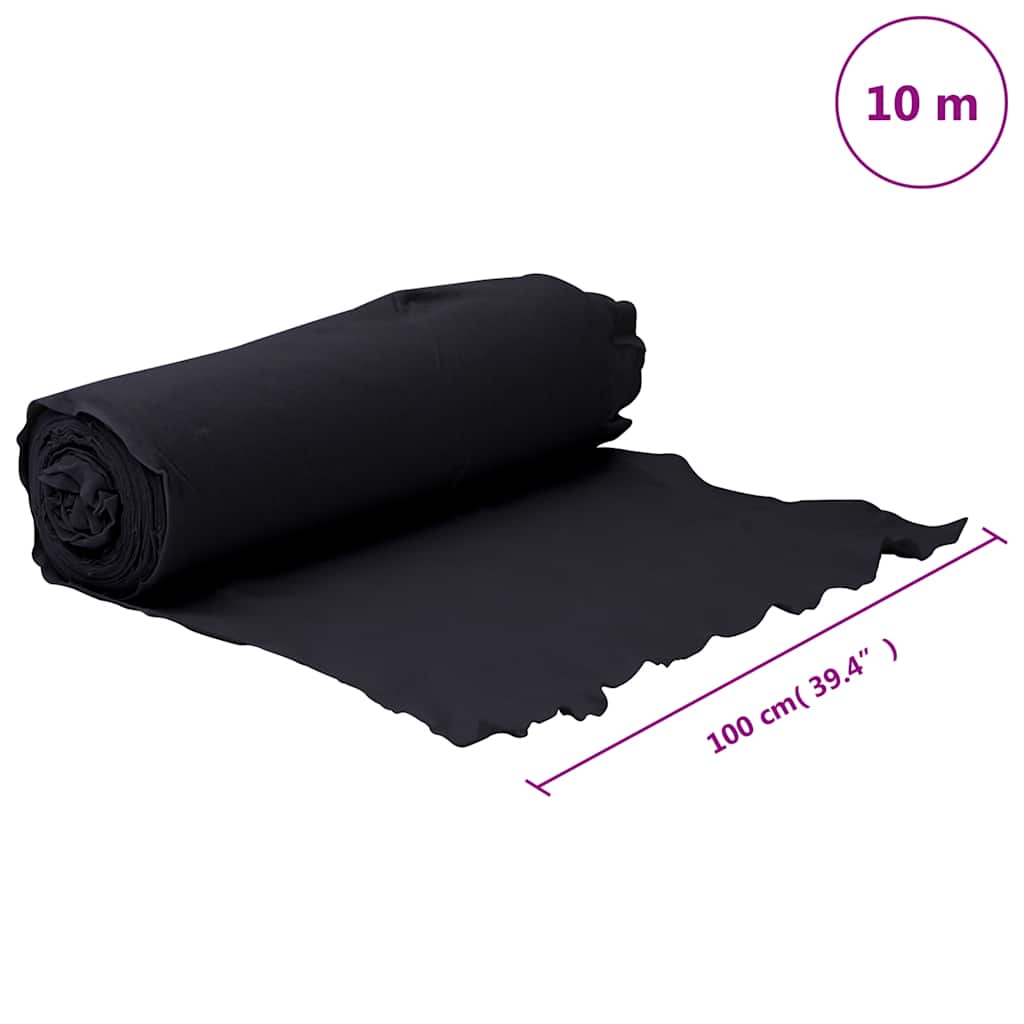 Membrana Geotessile Nera 1x10 m in Fibra di Poliestere | homemem39